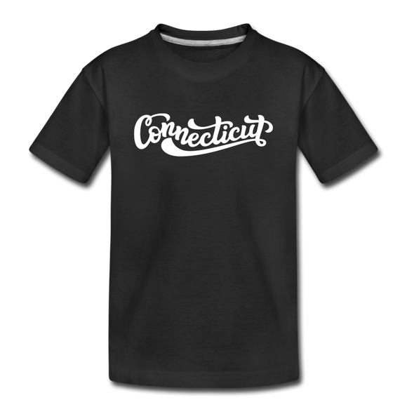 Connecticut Toddler T-Shirt - Hand Lettered Connecticut Toddler Tee - black