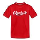 Connecticut Toddler T-Shirt - Hand Lettered Connecticut Toddler Tee - red