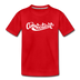 Connecticut Toddler T-Shirt - Hand Lettered Connecticut Toddler Tee - red