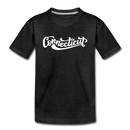 Connecticut Toddler T-Shirt - Hand Lettered Connecticut Toddler Tee - charcoal gray