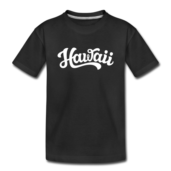 Hawaii Toddler T-Shirt - Hand Lettered Hawaii Toddler Tee - black
