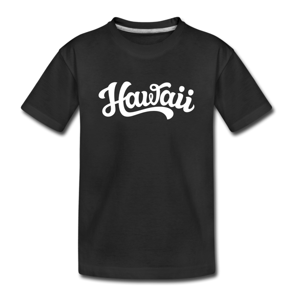 Hawaii Toddler T-Shirt - Hand Lettered Hawaii Toddler Tee - black