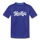 Hawaii Toddler T-Shirt - Hand Lettered Hawaii Toddler Tee - royal blue