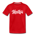 Hawaii Toddler T-Shirt - Hand Lettered Hawaii Toddler Tee - red