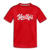 Hawaii Toddler T-Shirt - Hand Lettered Hawaii Toddler Tee - red