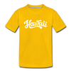 Hawaii Toddler T-Shirt - Hand Lettered Hawaii Toddler Tee - sun yellow
