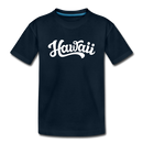 Hawaii Toddler T-Shirt - Hand Lettered Hawaii Toddler Tee - deep navy