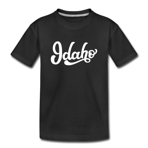 Idaho Toddler T-Shirt - Hand Lettered Idaho Toddler Tee - black
