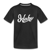 Idaho Toddler T-Shirt - Hand Lettered Idaho Toddler Tee - black