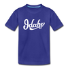 Idaho Toddler T-Shirt - Hand Lettered Idaho Toddler Tee - royal blue