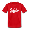 Idaho Toddler T-Shirt - Hand Lettered Idaho Toddler Tee - red