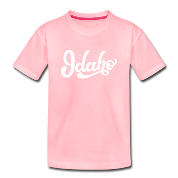 Idaho Toddler T-Shirt - Hand Lettered Idaho Toddler Tee - pink