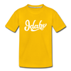 Idaho Toddler T-Shirt - Hand Lettered Idaho Toddler Tee - sun yellow
