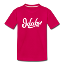 Idaho Toddler T-Shirt - Hand Lettered Idaho Toddler Tee - dark pink