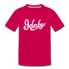 Idaho Toddler T-Shirt - Hand Lettered Idaho Toddler Tee - dark pink