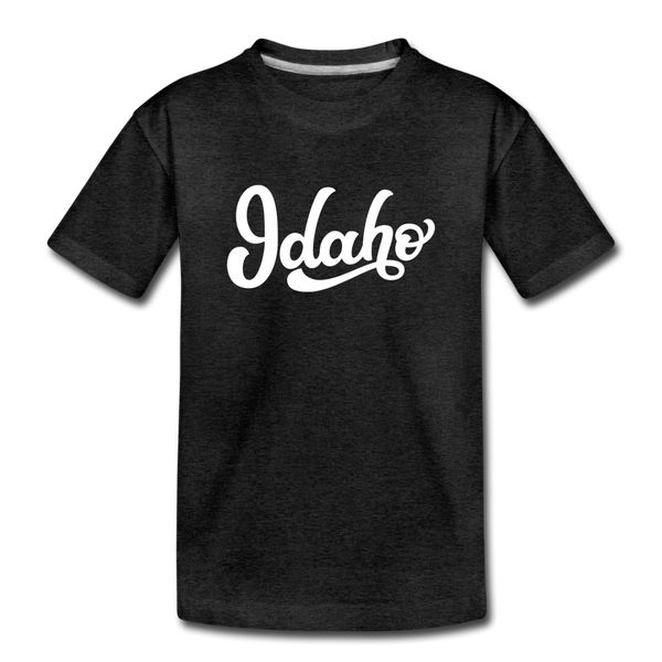 Idaho Toddler T-Shirt - Hand Lettered Idaho Toddler Tee - charcoal gray