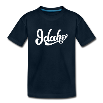 Idaho Toddler T-Shirt - Hand Lettered Idaho Toddler Tee - deep navy