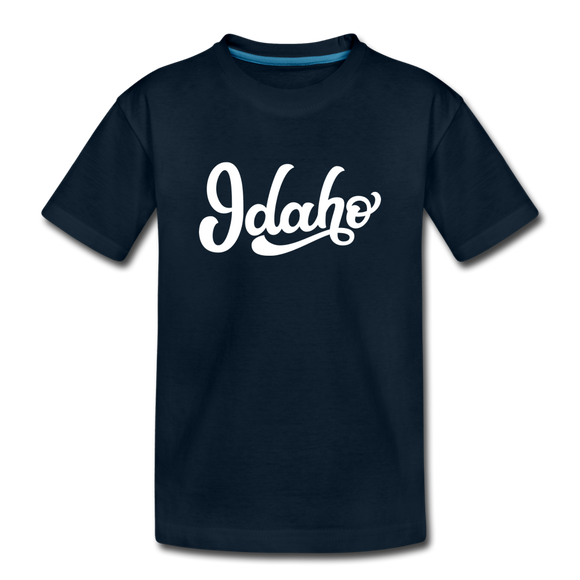 Idaho Toddler T-Shirt - Hand Lettered Idaho Toddler Tee - deep navy
