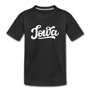 Iowa Toddler T-Shirt - Hand Lettered Iowa Toddler Tee - black