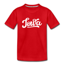 Iowa Toddler T-Shirt - Hand Lettered Iowa Toddler Tee - red