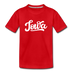 Iowa Toddler T-Shirt - Hand Lettered Iowa Toddler Tee - red