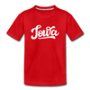 Iowa Toddler T-Shirt - Hand Lettered Iowa Toddler Tee - red
