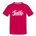 Iowa Toddler T-Shirt - Hand Lettered Iowa Toddler Tee - dark pink