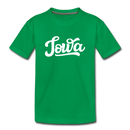 Iowa Toddler T-Shirt - Hand Lettered Iowa Toddler Tee - kelly green