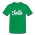 Iowa Toddler T-Shirt - Hand Lettered Iowa Toddler Tee - kelly green