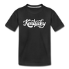 Kentucky Toddler T-Shirt - Hand Lettered Kentucky Toddler Tee - black