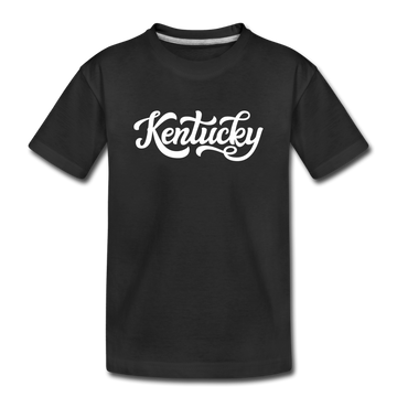Kentucky Toddler T-Shirt - Hand Lettered Kentucky Toddler Tee - black