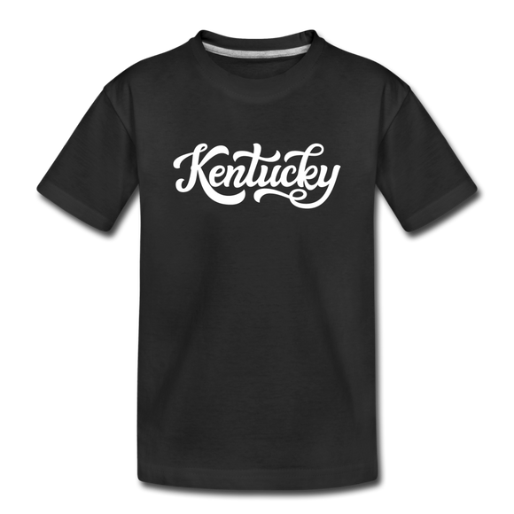 Kentucky Toddler T-Shirt - Hand Lettered Kentucky Toddler Tee - black