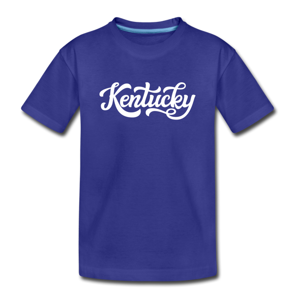 Kentucky Toddler T-Shirt - Hand Lettered Kentucky Toddler Tee - royal blue