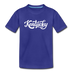 Kentucky Toddler T-Shirt - Hand Lettered Kentucky Toddler Tee - royal blue