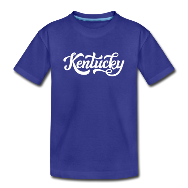 Kentucky Toddler T-Shirt - Hand Lettered Kentucky Toddler Tee - royal blue