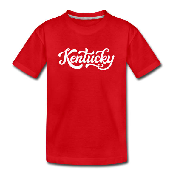 Kentucky Toddler T-Shirt - Hand Lettered Kentucky Toddler Tee - red