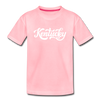 Kentucky Toddler T-Shirt - Hand Lettered Kentucky Toddler Tee - pink
