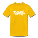 Kentucky Toddler T-Shirt - Hand Lettered Kentucky Toddler Tee - sun yellow