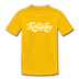 Kentucky Toddler T-Shirt - Hand Lettered Kentucky Toddler Tee - sun yellow