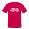 Kentucky Toddler T-Shirt - Hand Lettered Kentucky Toddler Tee - dark pink