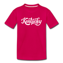 Kentucky Toddler T-Shirt - Hand Lettered Kentucky Toddler Tee - dark pink