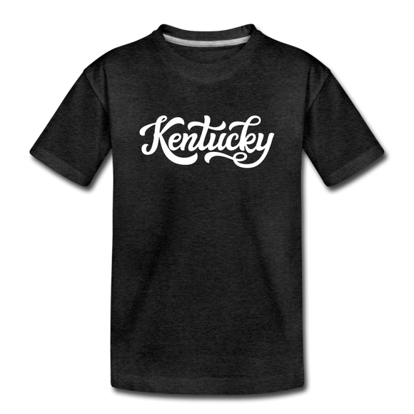 Kentucky Toddler T-Shirt - Hand Lettered Kentucky Toddler Tee - charcoal gray
