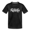 Kentucky Toddler T-Shirt - Hand Lettered Kentucky Toddler Tee - charcoal gray