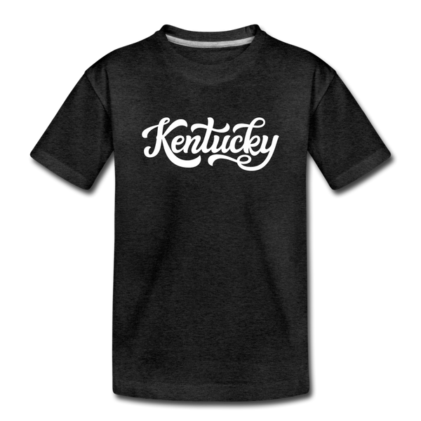 Kentucky Toddler T-Shirt - Hand Lettered Kentucky Toddler Tee - charcoal gray
