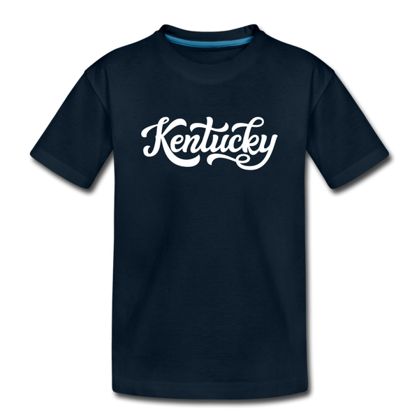 Kentucky Toddler T-Shirt - Hand Lettered Kentucky Toddler Tee - deep navy
