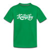 Kentucky Toddler T-Shirt - Hand Lettered Kentucky Toddler Tee - kelly green