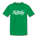 Kentucky Toddler T-Shirt - Hand Lettered Kentucky Toddler Tee - kelly green