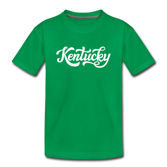 Kentucky Toddler T-Shirt - Hand Lettered Kentucky Toddler Tee - kelly green