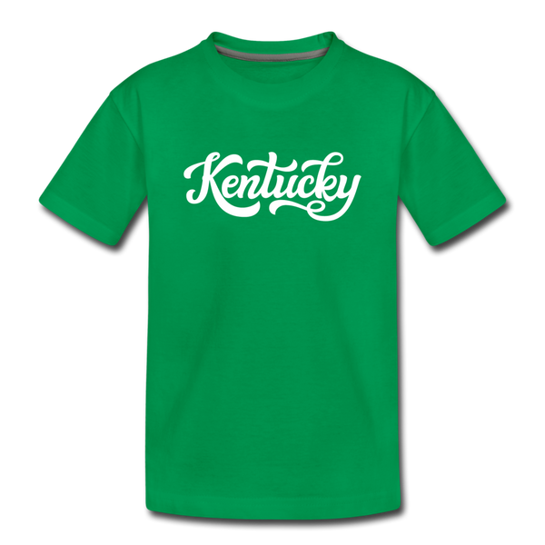 Kentucky Toddler T-Shirt - Hand Lettered Kentucky Toddler Tee - kelly green