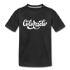 Colorado Toddler T-Shirt - Hand Lettered Colorado Toddler Tee - black